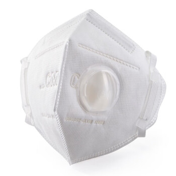 朝美口罩 KN95口罩6002A-3型折叠耳挂式带呼吸阀 工业防粉尘颗粒物雾霾PM2.5  独立包装 25只/盒