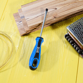 保拉(Paola) 螺丝刀大号一字5*100mm 铬钒钢防滑带强磁性加长螺丝批 起子改锥1506