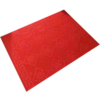 3G 压花除尘地垫 厚5mm*宽2.0m*长15m 红色 企业定制
