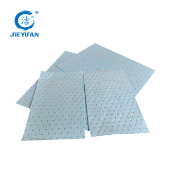 新络 CB2002X蓝色碱性化学品吸附片480*380*2MM危害品吸收片撕线设计分开使用更节省片状吸附棉