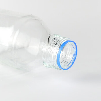 冰禹 BY-2464 蓝盖试剂瓶透明 丝口玻璃瓶 螺纹口带刻度 1000ml