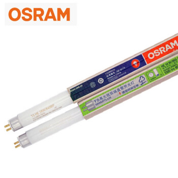 欧司朗(OSRAM) T5三基色直管荧光灯灯管 14W/865 6500K 0.6米 整箱装50支