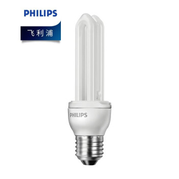 PHILIPS飞利浦U型节能灯E27白光2U 14W12支/盒 1盒