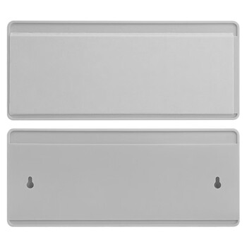 海斯迪克 HKW-350 亚克力门牌标识牌 可更换抽拉插卡牌子学校酒店会议室标牌提示指示牌 挂牌横银色无文字