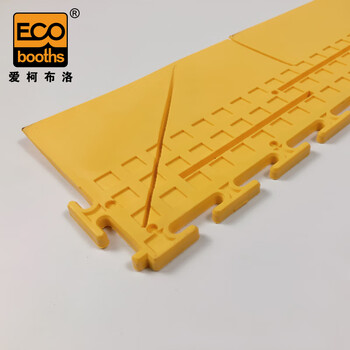 爱柯部落 PVC地板砖边条配件 50cm×12cm×6.5mm PVC地板砖配件 单独购买不发货 黄色可定制110306