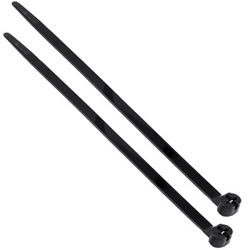 飞尔（FLYER）船用扎带 金属嵌片钢牙扎带 钢扣塑料扎带【黑色 8×240mm 100根/包】