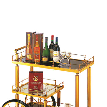 南 C-15 皇家酒车 镜金 酒店餐厅送餐车茶水车点心蛋糕车置物架