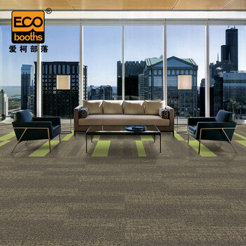 爱柯部落 方块毯办公室拼接地毯 会议客厅满铺防滑地垫装隔音地毯25cm×100cm（4片）灰色110092