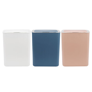 兰诗（LAUTEE）WY4080 智能感应垃圾桶全自动带盖创意分类垃圾桶 粉色 14升充电版 感应+震动