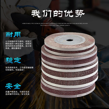 蓝凤凰 250*40*32千叶轮千页轮抛光轮卡盘叶轮砂布 320目