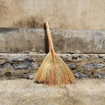 卫洋 WY-916 清洁植物扫把 手工扫帚 物业学校工厂单位环卫笤帚 精加工加厚脱壳高粱小扫把一个装