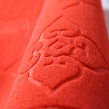 兰诗（LAUTEE）WSD0011 PVC压花地毯酒店走廊迎宾整铺耐脏防滑地垫 酒红 宽1.8米*长1米