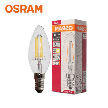 欧司朗(OSRAM)照明 企业客户 复古LED灯泡B型 4W/827 230V  E14螺口 暖光 优惠装10只  