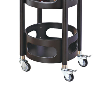 南 C-75 圆形酒水车 黑色 酒水饮料车推车送餐车