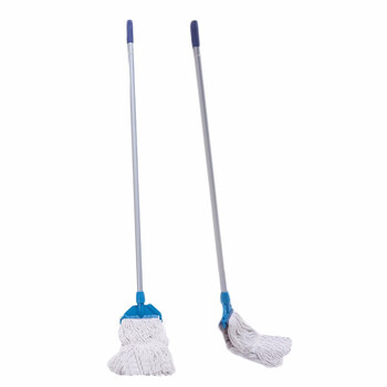 斯图蜡拖铝合金手柄棉质蜡拖头可拆洗吸水拖把地板打蜡拖头胶棉墩布拖布 1.2m蜡拖5套