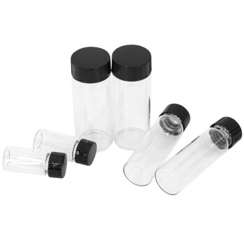 冰禹 BY-2468 透明玻璃螺口瓶 样品瓶 试剂瓶 菌种瓶 小玻璃瓶 2/3ML100个