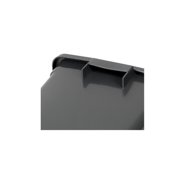 锐拓垃圾分类垃圾桶带盖环卫大号商用四色学校公司政府摇盖垃圾箱20L上海灰色摇盖干垃圾