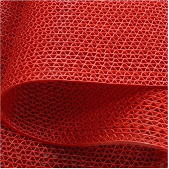 3G S型橡塑防滑垫 脚垫 厚5mm*宽1.6m*长15m 红色 企业定制
