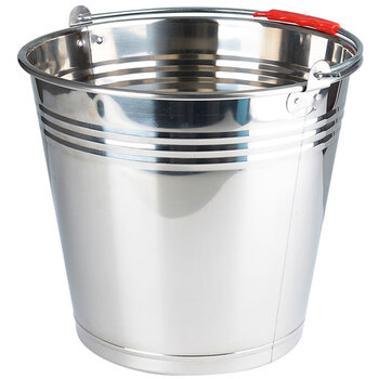 兰诗（LAUTEE）DM-301 不锈钢提水桶 物业环卫酒店清洁桶 10L无盖