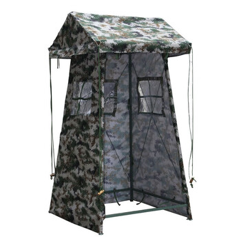 予界 户外岗亭帐篷执勤迷彩便携站岗军训演习伞单双人应急遮阳棚(单人)