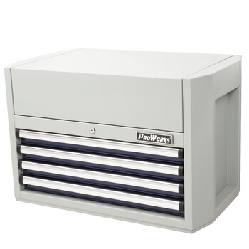 普沃克工具柜汽修汽保零件柜28寸4抽屉工具箱零件车带电工具设备维修移动工具柜 RM92804E