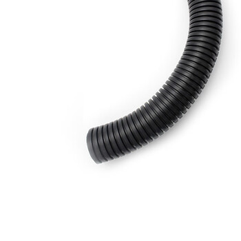 盛浦 加厚PP阻燃塑料波纹管穿线管外径21.2mm内径17mm 黑色 S-BW-20 100米/卷