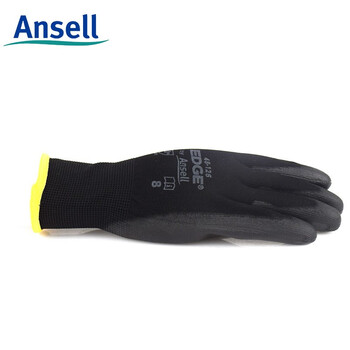 安思尔(Ansell) 48-126-8# 耐磨工作防滑透气抗撕裂PU涂掌手套 12副/打