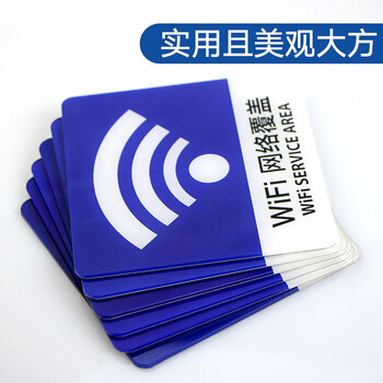 海斯迪克  亚克力标识牌提示牌 门牌警示牌 请节约用水10*10cm(蓝色) HKW-360