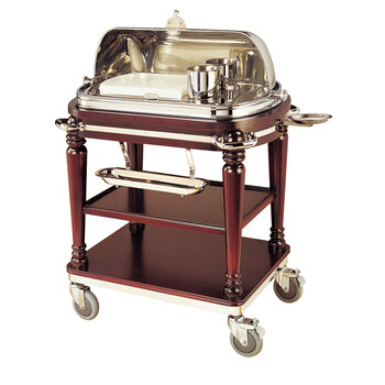 南 C-61 南方豪华长形烧牛肉车 红木色 自助餐车 酒店宾馆送餐车推车 酒水服务车