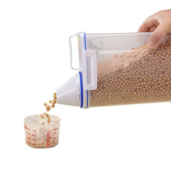 海斯迪克 HK-5053 密封防潮储米箱收纳桶 塑料手提小米桶 大米五谷杂粮盒