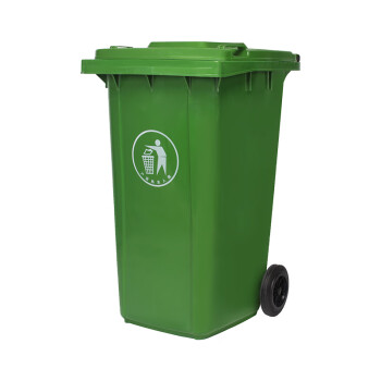工者户外垃圾桶 环卫分类塑料垃圾桶 绿色240L加厚款定制GZ-22