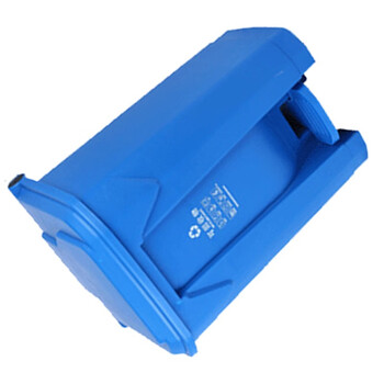 苏识 YJ-A169 上海干湿垃圾分类垃圾桶脚踏 45L 蓝色可回收垃圾