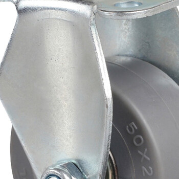 安赛瑞 定向脚轮 2英寸耐磨TPE低噪音轮  平板车轱辘 承重35kg易得力定制 16201