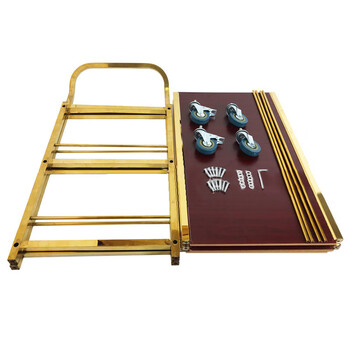 海斯迪克 HK-727 三层塑料小推车 加厚大号塑料餐车 收碗碟车送餐车上菜车 黑色