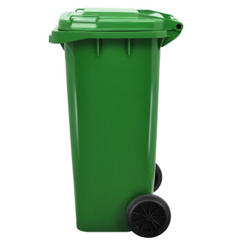 兰诗 户外垃圾桶120L新国标带盖绿色大号物业环卫环保分类垃圾箱 厨余垃圾YY-120A