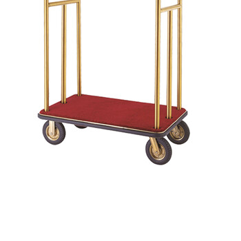 南 XL-1E 小金顶行李车 镜金 可拆装 酒店大堂行李搬运车 酒店箱包运送车 机场手拉车