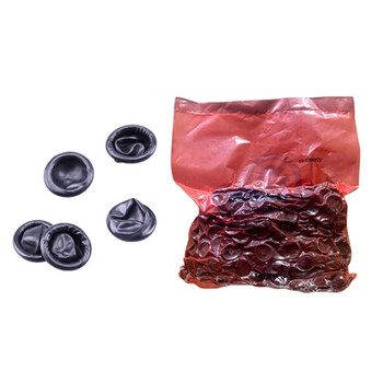 安美尚（ams）500g黑色乳胶手指套 橡胶黑色手指套 B定做 1包