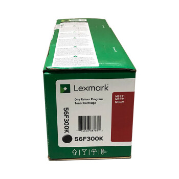 利盟（LEXMARK）56F300K 适用利盟Kiosk版本MS321/521/621定制机型 K版原装粉盒 高容6000页