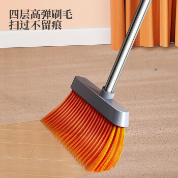 五月花时尚扫把簸箕套装防风带梳齿型家用扫帚两件套家用扫地