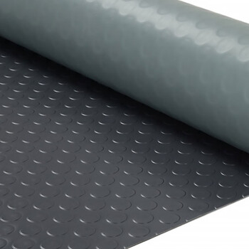 兰诗（LAUTEE）HH1325 工厂车间仓库酒店 PVC防滑地垫 铜钱纹红-2米宽*15米长