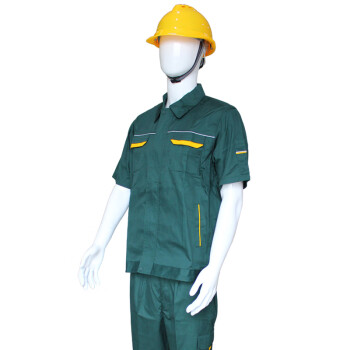 理联 LN-GZ01 夏季工作服短袖套装 绿色