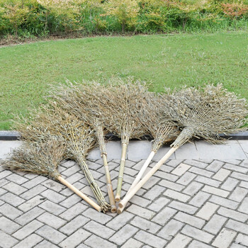 兰诗（LAUTEE）SB-0322 环卫马路物业无叶竹扫把 柏油路清扫笤帚 老枝无叶4斤款-1个装