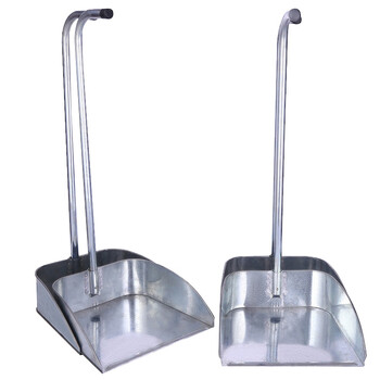 海斯迪克 HK-583 大容量铁簸箕 镀锌白铁皮畚斗 铁畚箕垃圾斗灰斗垃圾铲 65cm高