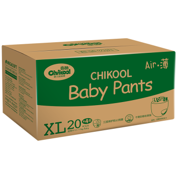 奇酷（Chikool）Air薄超薄婴儿拉拉裤加大号XL80片【12-17kg】