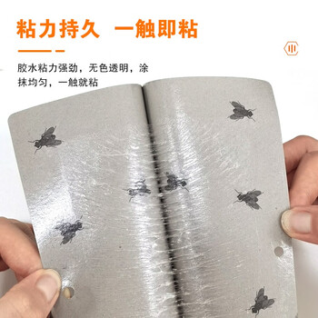 安赛瑞 黏蝇板 强力粘蝇板苍蝇贴纸捕蝇屋 20片装   710675