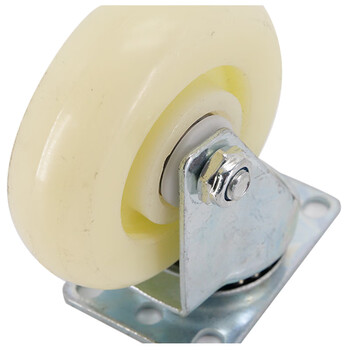 海斯迪克 HKZ-22 白色加厚尼龙轮 工业脚轮 推车轮子定向万向轮 6寸重型 单轮