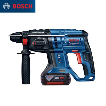 博世（BOSCH）电动工具GBH 180-Li 多功能锂电锤钻无刷充电式电锤/电钻/冲击钻（18V双电版）5.0Ah电池*2