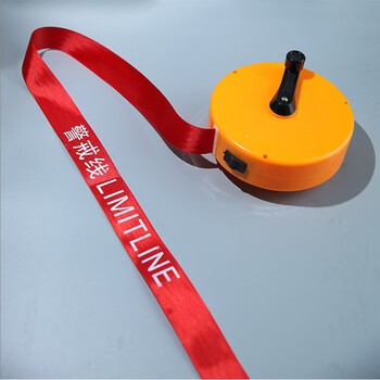 海斯迪克 gnjz-271 加厚帆布警戒线盒装 施工警示线 安全警示带 30米警戒线