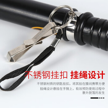 坚冠 PC橡胶棍55cm 橡胶棍防身棍直棍伸缩棍保安防暴棍狼牙棒PC棍 演习防护保安执勤防暴用品