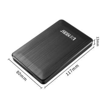 科硕（KESU） 500GB 移动硬盘大容量 USB3.0 外接机械硬盘 大U盘 笔记本电脑手机连接 2.5英寸 家庭存储